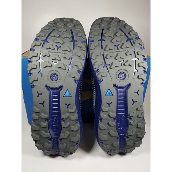 Brooks Men's Caldera 6 Trail Running Shoe Oyster/Blue Depths/Pearl - Picture 6 of 9